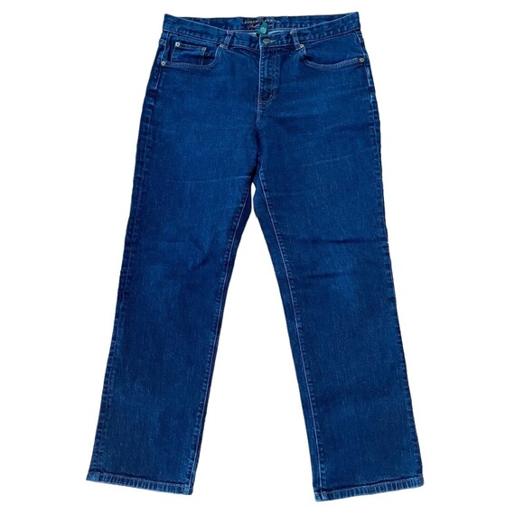 Lauren Jeans Co. Denim - Lauren Jeans Co Ralph Lauren Womens Straight Jeans Size 14 Inseam 29” Dark Wash